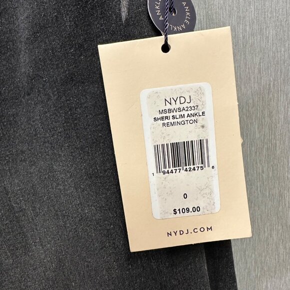 NYDJ Womens Mid Rise Sheri Slim Fit Ankle Stretch Denim Jeans Remington Size 0 - Picture 6 of 10